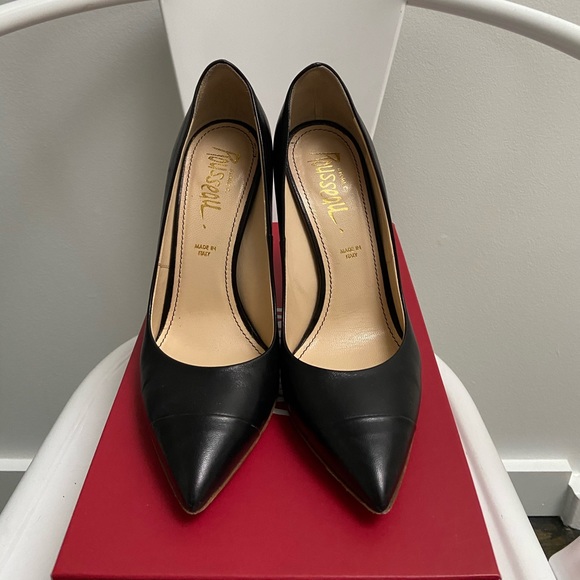 Jerome C. Rousseau Black Leather Heels - Picture 3 of 7